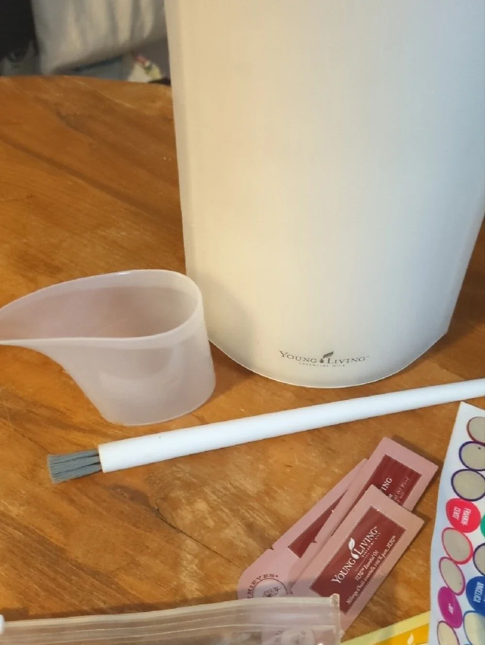 Young Living Diffuser, Supplies, Stickers And Various Samples
